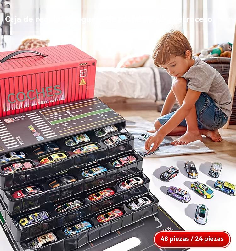 🎅 Korlátozott ideig érvényes promóció: 55% kedvezmény 🎁 48 mini lehúzható autó beépített garázscsomaggal