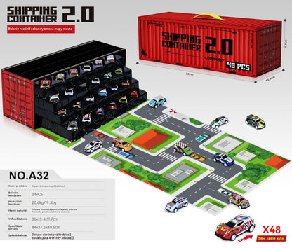 🎅 Korlátozott ideig érvényes promóció: 55% kedvezmény 🎁 48 mini lehúzható autó beépített garázscsomaggal