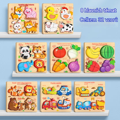 👧🏻🧩 Montessori fa 3D-s kirakó kisgyermekkori neveléshez