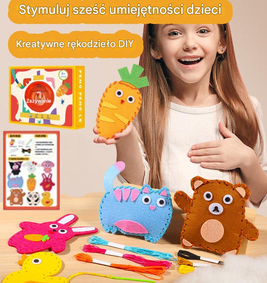 👧🧵DIY varrókészlet, kézzel készített és szórakoztató gyerekeknek