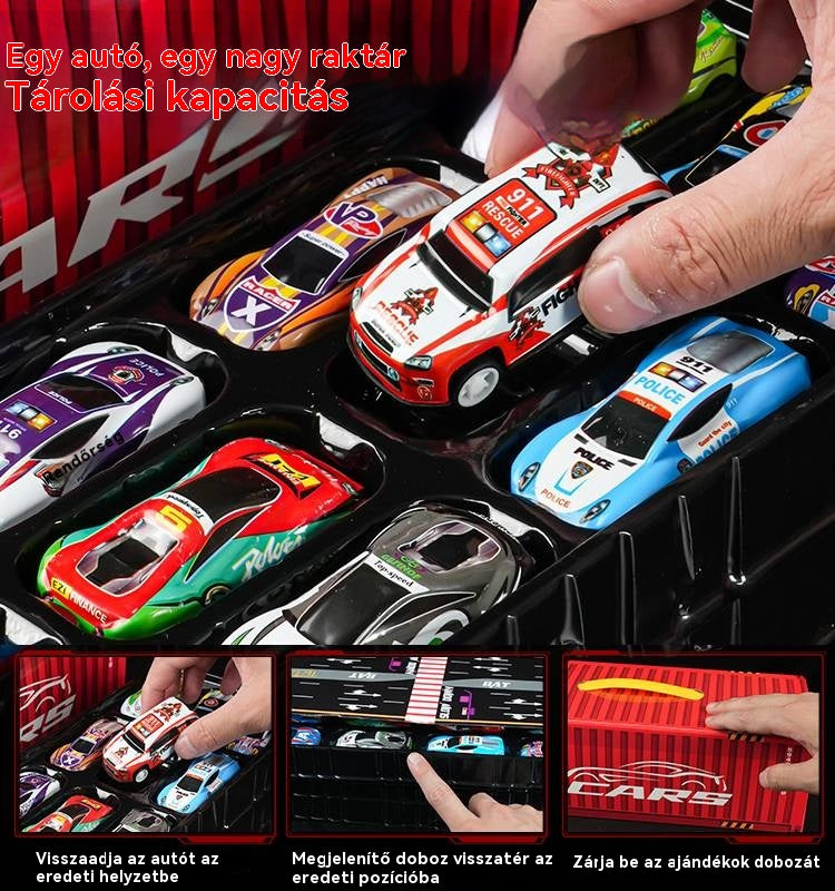 🎅 Korlátozott ideig érvényes promóció: 55% kedvezmény 🎁 48 mini lehúzható autó beépített garázscsomaggal