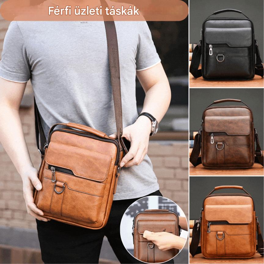 🏆👜 Divat, alkalmi marhabőr táska férfiaknak
